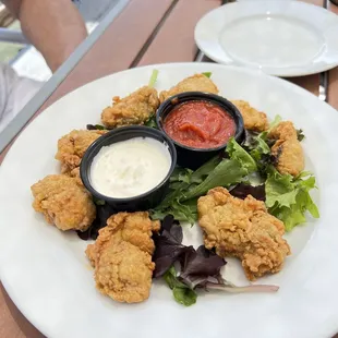 Fried oysters