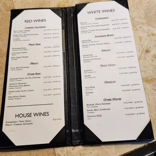 Cocktail Menu- Wine
