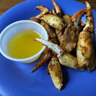 Broiled crab fingers