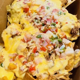 Pulled Pork Nachos - worth the calories.
