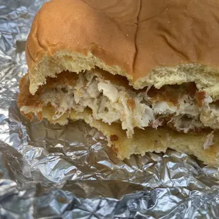 Crab cake sandwich