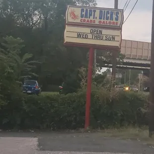 Look out for this sign. Location is kind of hard to spot if you&apos;re going fast