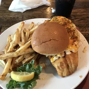Crabbie Flounder sandwich