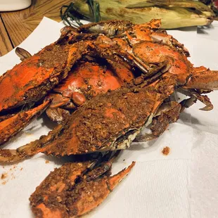 Fresh steamed crabs !