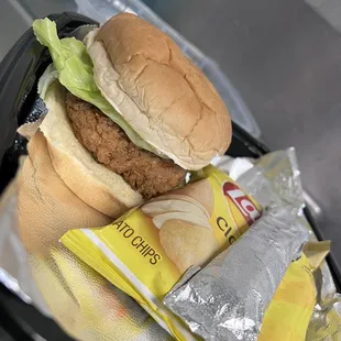 Fried crab cake sandwich!