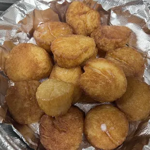 Fried scallops