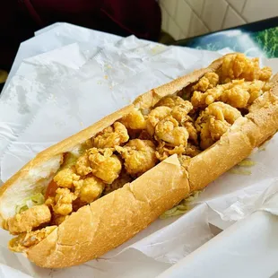 Huge shrimp po boy for only $6.99!