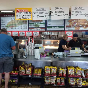 Nice poboy specials.