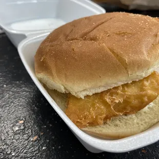 Delicious Fish Sandwich