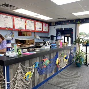 Interior of restaurant.  Say hello to Denise!