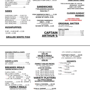 New menus!!