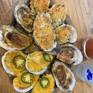 Benny&apos;s Baked Oyster Parm Bake Oyster Nacho Bake Oyster