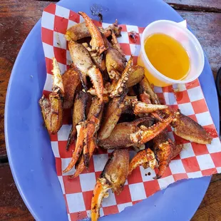 Sautéed crab fingers