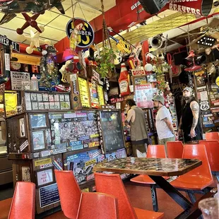 the interior of a restaurant