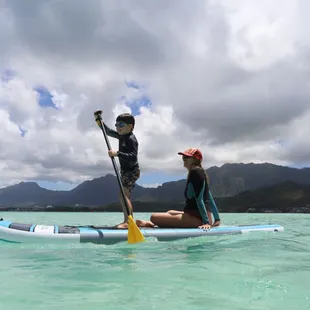 SUP in the Kaneohe Sandbar