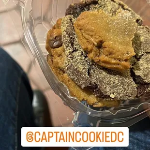 Molasses ginger, s'mores, chocolate chip