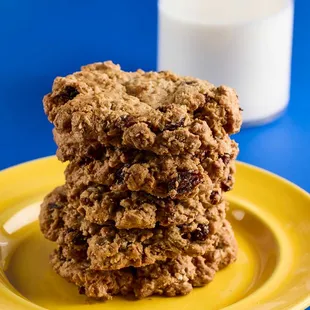 Captain Cookie &amp; the Milkman Oatmeal Cookies &amp; Milk