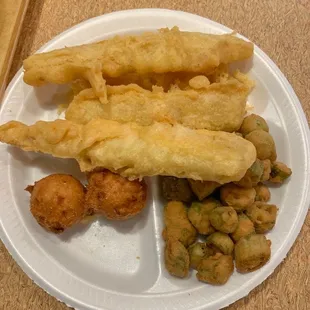 a plate of food on a table