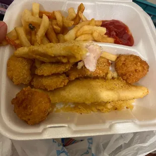 Raw Fish &amp; Shrimp Combo