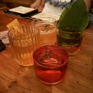 Selection of drinks!