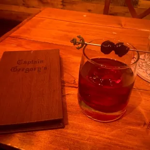 "Dark Cherry" cocktail.