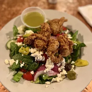 Greek w/ Fried Oysters!!!
