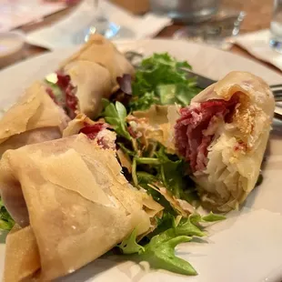Irish Spring rolls compliments of a foodie patron! These were delicious!