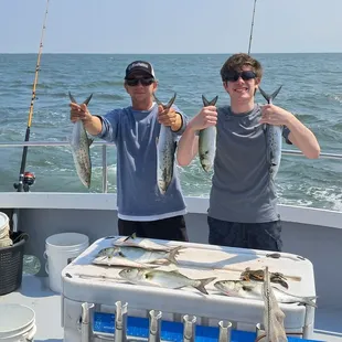 Kid can&apos;t smile any wider.  Thanks James and Captain Chandler