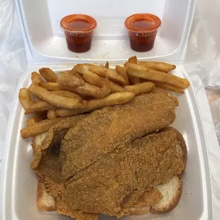 2pc Tilapia with fries