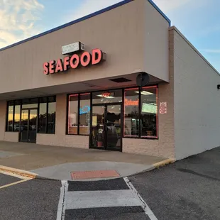 the front of the restaurant