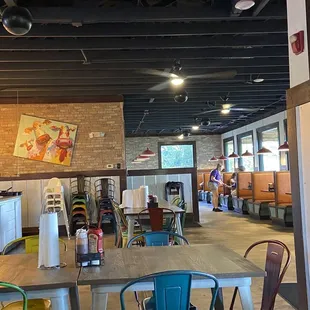 Inside dining area