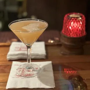 Melon martini-not too sweet.