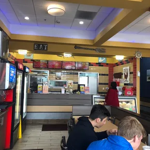 the inside of the restaurant