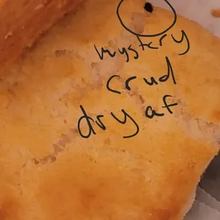 Desert dry biscuit rocks. I sharpened my knife set on them.
