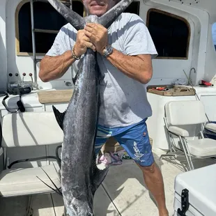 Got us on the blue Marlin right out of the port to start today.