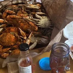 A feast... also, if you&apos;ve never had steamed crabs with cheddar cheese and gherkin pickles, you&apos;re missing out