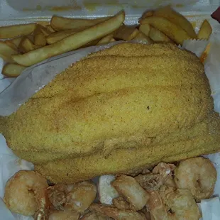 Fish, shrimp and fries....