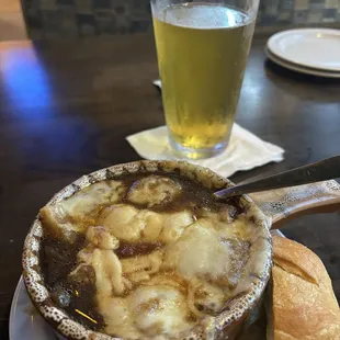 Mmm! French onion soup appetizers. Delicious!