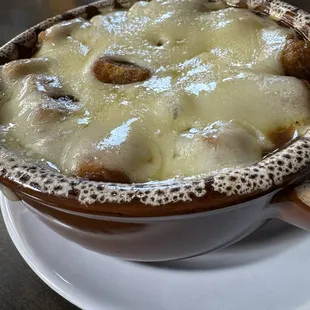 Homemade French onion soup, highly recommend