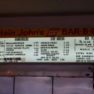 Clear pic of the menu as of 11-05-2016