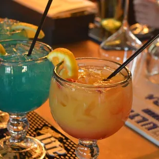 Two of our cocktails from our full bar.