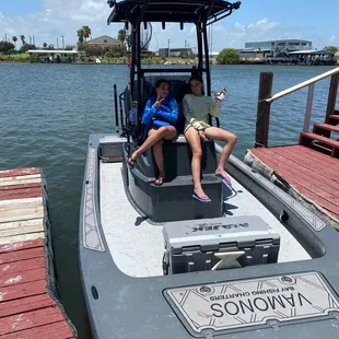 One of the boats holds 5 people per boat.