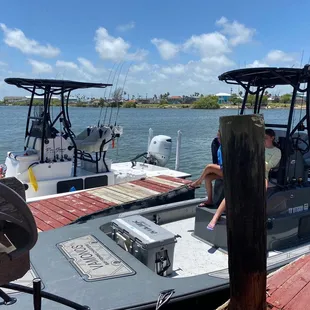This was two of their center console boats.