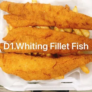 a basket of fish and fries