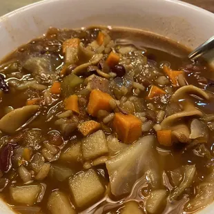 Vegetable soup (all you can eat w/ entrees)