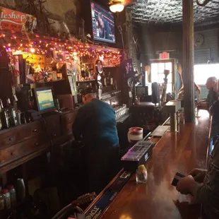 people sitting at the bar