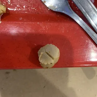 Steamed scallops dinner