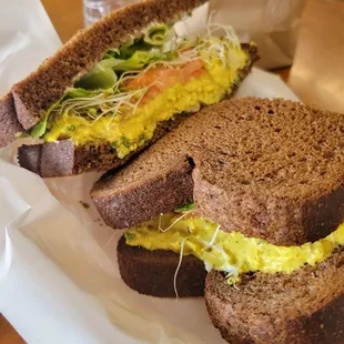 Curry chicken sandwich is so yummy!