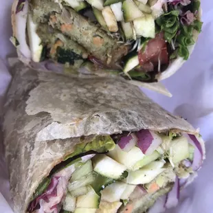 Black Bean Veggie Wrap