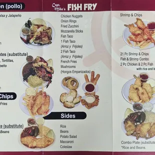 Menu - food